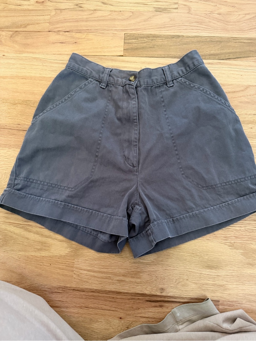 Woolrich vintage Classic High-Waist Women's Shorts - Slate Blue